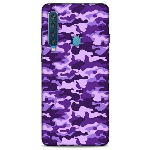 Samsung Galaxy A9 2018 Uyumlu Kılıf Mor Delisi (13) Silikon Kap Kamuflaj