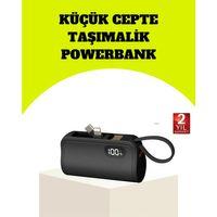 Dahili Type-c Konektörlü Mini 2000mah Powerbank