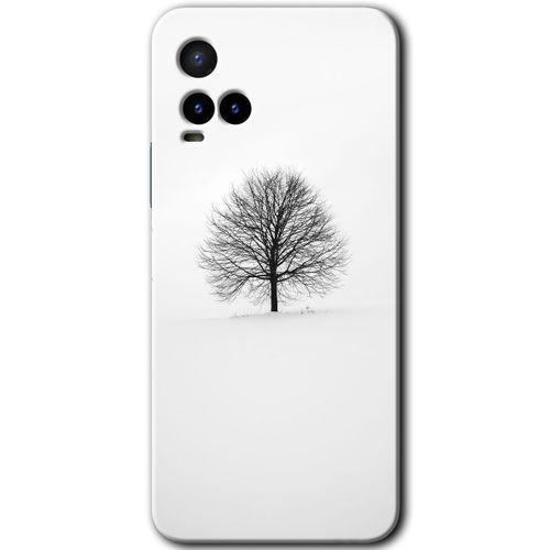 Vivo Y33s HD Baskılı Kılıf + 9D Tam Ekran Koruyucu - Alone Tree