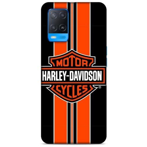 Oppo A54 4G Uyumlu Kılıf Motorsiklet (36) Glitter Kılıf Harley Davidson