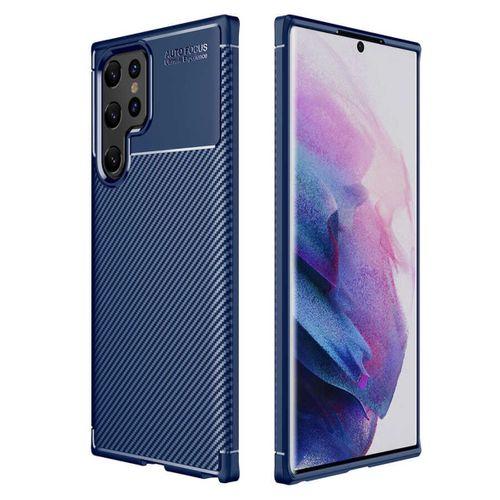 Fogy Galaxy S22 Ultra Kılıf Karbon Tasarım Slim Silikon Kapak