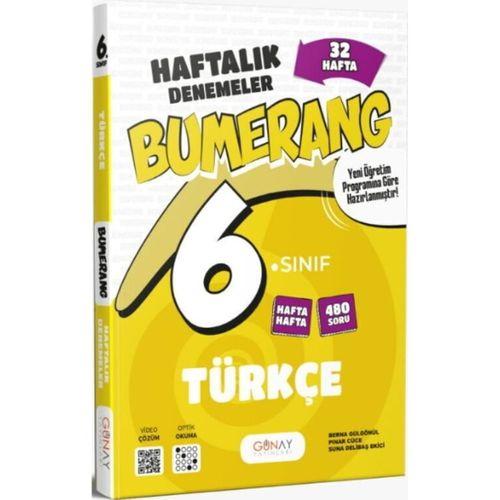 6. Sınıf Türkçe Bumerang 32 Haftalık Denemeleri Günay Yayınları
