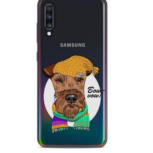 Zoologix (87) Samsung Galaxy A70 Şeffaf Kılıf Silikon Desenli