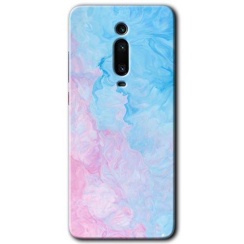 MRCİLETİSİM Xiaomi Mi 9T Kılıf HD Desen Baskılı Arka Kapak+Temperli Cam - Blue Art