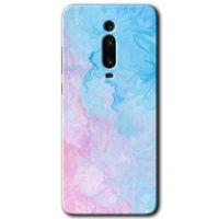 MRCİLETİSİM Xiaomi Mi 9T Kılıf HD Desen Baskılı Arka Kapak+Temperli Cam - Blue Art