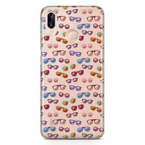 Huawei P20 Lite Kılıf Gözlük Çeşitleri Arka Kapak Koruma Desenli Full Koruyucu