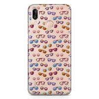 Huawei P20 Lite Kılıf Gözlük Çeşitleri Arka Kapak Koruma Desenli Full Koruyucu
