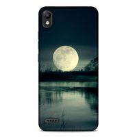 Lopard LG K20 2019 Uyumlu Kılıf Gece'S (36) Glitter Kılıf Ay Göl