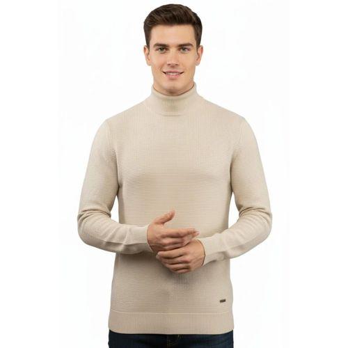 Erkek Yarım Balıkçı Kazak Triko Klasik Kalıp 5240B BGL-ST04856