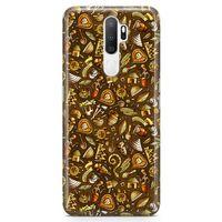 Oppo A9 2020 Kılıf Maskeli Balo Doodle Arka Kapak Koruma Desenli Full Koruyucu