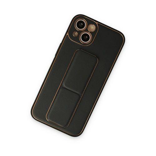 Newface iPhone 14 Kılıf Coco Deri Standlı Kapak - Siyah