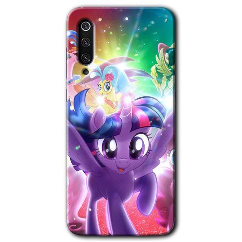 MRCİLETİSİM Xiaomi Mi 9 Kılıf HD Desen Baskılı Arka Kapak+Temperli Cam - Pony