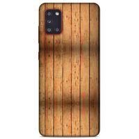 Lopard Samsung Galaxy A31 Uyumlu Kılıf Wood'X (11) Tam Koruma Baskılı