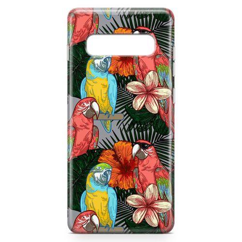 Samsung Galaxy S10 Kılıf Dost Papağanlar Arka Kapak Koruma Desenli Full Koruyucu