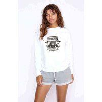 American Moto Costum Classics Baskılı Beyaz Kadın Sweatshirt