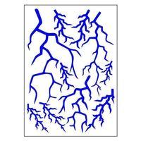 SEVGENT A4 Sticker 130 Tek Paket Çoklu Şimşek Mavi