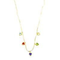 Ezme Zincir Charm Kolye - Altın