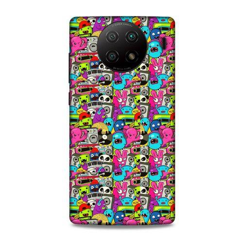 Lopard Xiaomi Redmi Note 9 5g Uyumlu Kılıf Graffitix (34) Slim Armor Kılıf