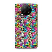 Lopard Xiaomi Redmi Note 9 5g Uyumlu Kılıf Graffitix (34) Slim Armor Kılıf