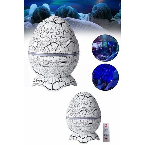 Yumurta Görünümlü Masa Ve Gece Lambası Renk Değiştirebilen Projektör