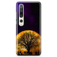 Xiaomi Mi 10 Pro Kılıf Ay Işığında Arka Kapak Koruma Desenli Full Koruyucu