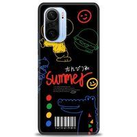 Xiaomi Redmi K40 Kılıf HD Baskılı Kılıf - Summer + Tam Ekran Koruyucu