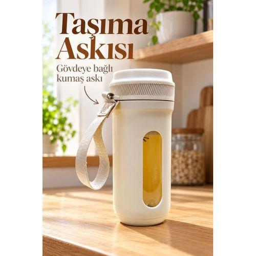 Şeffaf Pencereli Meyve Blenderı Şarjlı Ve Taşıma Askılı