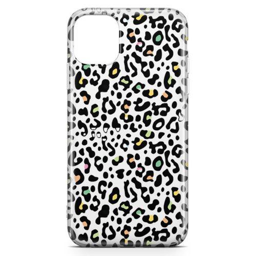 Apple iPhone 11 Kılıf Colorful Leopar Arka Kapak Koruma Desenli Full Koruyucu