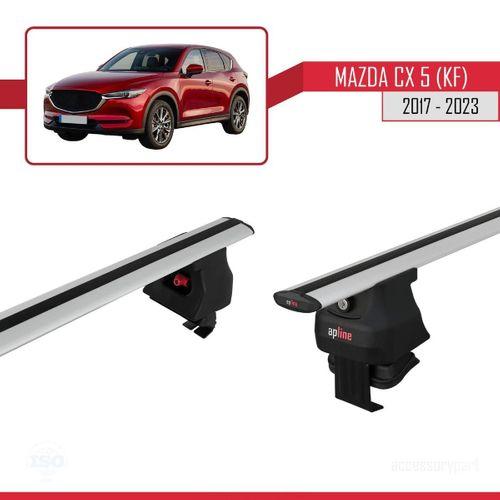 Mazda Cx-5 (KF) 2017 ve Sonrası ile uyumlu ACE-4 Ara Atkı Tavan Barı GRİ