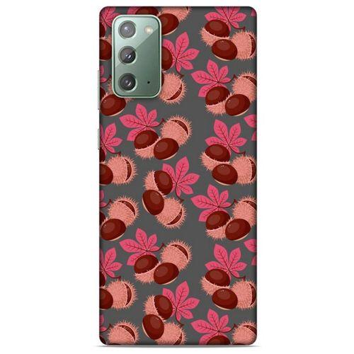 Frutix Kestane 02 Samsung Galaxy Note 20 Kılıf Desenli Silikon