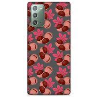 Frutix Kestane 02 Samsung Galaxy Note 20 Kılıf Desenli Silikon