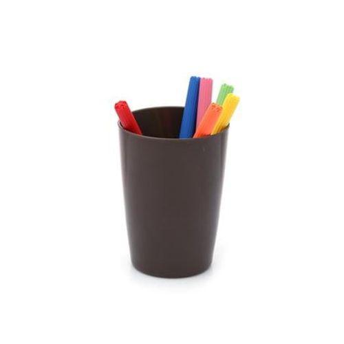 2 Adet Kalemlik Kahverengi Melamin Ofis Gereci 8X8X11Cm 320Ml