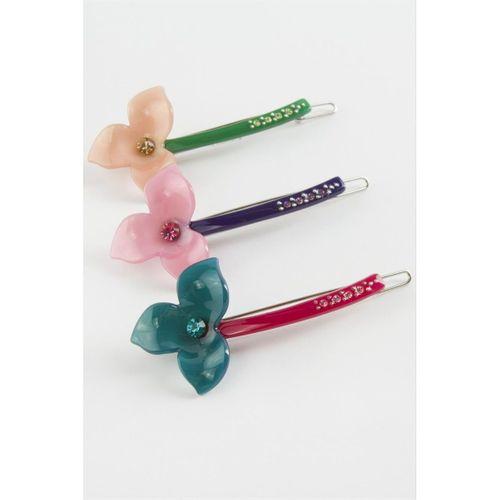 Orkide Çiçek Klipsli Toka