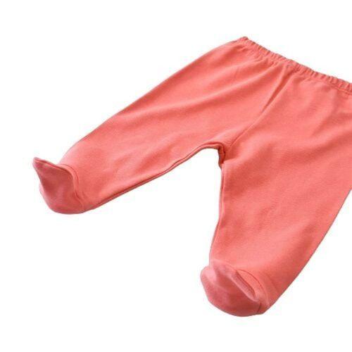 Bibaby Bibaby Biorganic Wild Flowers Patikli Pantolon 57773 Coral