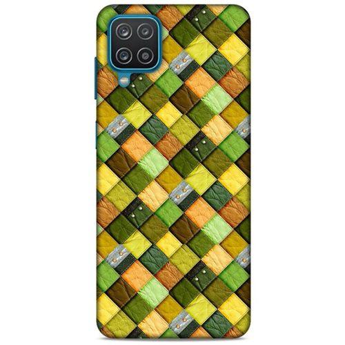 Lopard Samsung Galaxy A12 Uyumlu Kılıf Patchwork (49) Ultra Silikon Kılıf