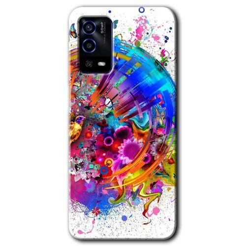 OPPO Oppo A55 Kılıf HD Desen Baskılı Arka Kapak - 4K Clock