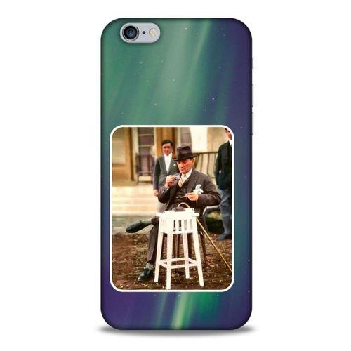 Apple Iphone 6 Kılıf Atatürk (21) Koruyucu Kapak Yeşil Gökyüzü