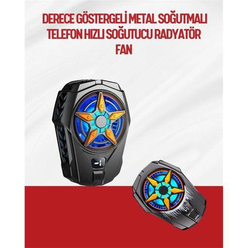 Oyunlar İçin Telefon Soğutucu – 65-85 Mm Uyumlu, Dijital Ekranlı