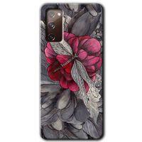 MRCİLETİSİM Samsung Galaxy S20 FE Kılıf Baskılı Kapak - kelebek Ömrü +Tam Kaplayan Mat Seramik