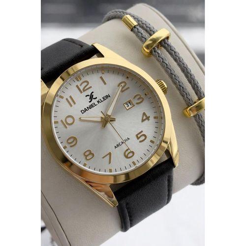 Daniel Klein Deri Kordon Takvimli Kadran 2 Yıl Garantili 3 Atm Dayanıklı Erkek Kol Saati ES14272-7