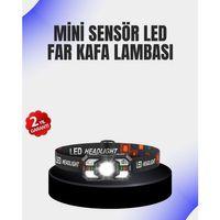 Kamp Ve Yürüyüş İçin Sensörlü Led Kafa Feneri Ayarlanabilir