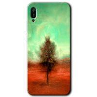 MRCİLETİSİM Huawei Y6 2019 Kılıf HD Desen Baskılı Arka Kapak + Temperli Cam - Outlines Paint