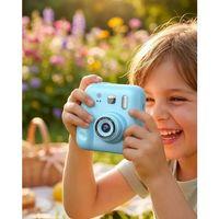 Çocuk Kamera Anında Baskı Özellikli 4 Rulo Kağıt Ve 5 Kalem Hediyeli