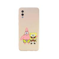 Samsung A02 SüngerBob Patrick Premium Silikonlu Pembe Telefon Kılıfı