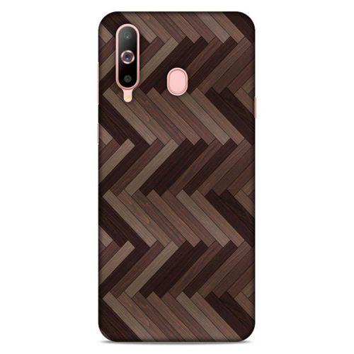 Lopard Samsung Galaxy A60 Uyumlu Kılıf Wood'X (33) Hybrid Kılıf Baskılı