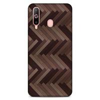 Lopard Samsung Galaxy A60 Uyumlu Kılıf Wood'X (33) Hybrid Kılıf Baskılı