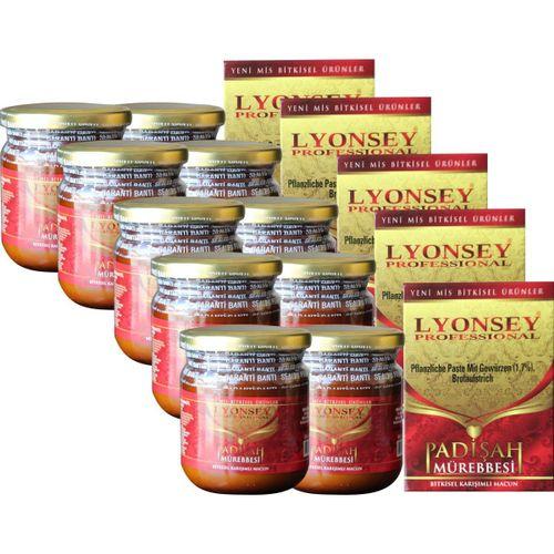 10 Adet Bitkisel MACUNU Padişah Mürebbesi 240gr %100 Orjinal Lyon