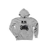 Kawaski Ninja 1000 Gri Kapşonlu Sweatshirt Hoodie