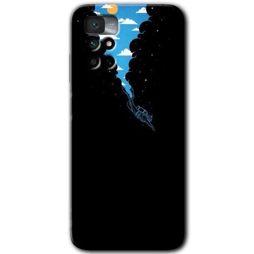 Redmi Note 11 4G Kılıf HD Desen Baskılı Arka Kapak - Derinlere Yolculuk + Kırılmaz Cam