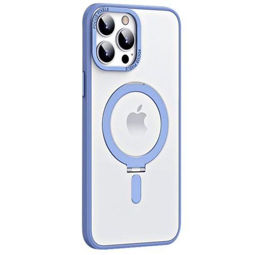 iPhone 13 Pro Max Kılıf Mudo Mat Magneticsafe Kapak - Sierra Blue